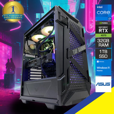 Optima GT301 Desktop Gaming PC | Intel Core i7-14700KF | 32GB RAM | 1TB SSD | RTX 4070 OC | Windows 11 Home