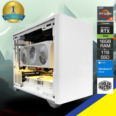 Aurora Masterbox NR200P Desktop Gaming PC | AMD Ryzen 5 7500F | 16GB RAM | 1TB SSD | RTX 4060 OC | Windows 11 Home