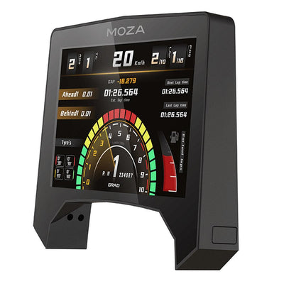MOZA Racing GS Steering Wheel (RS08) + MOZA Racing R16 Direct Drive Wheel Base (Black) (RS031) + MOZA Racing RM Racing Dash (RS05)