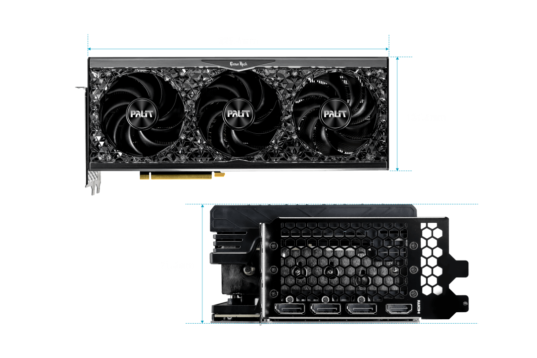 PALIT GeForce RTX 4090 Gamerock 24GB GDDR6X Graphics Card (Midnight Kaleidoscope)