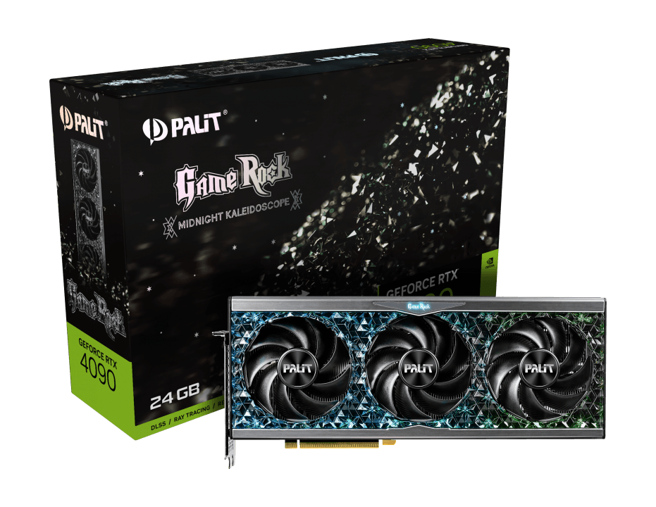 PALIT GeForce RTX 4090 Gamerock 24GB GDDR6X Graphics Card (Midnight Kaleidoscope)
