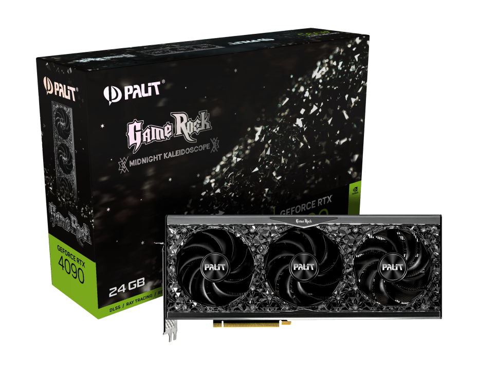 PALIT GeForce RTX 4090 Gamerock 24GB GDDR6X Graphics Card (Midnight Kaleidoscope)