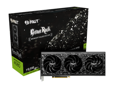 PALIT Geforce RTX 4080 Gamerock 16GB GDDR6X Graphics Card (Midnight Kaleidoscope)