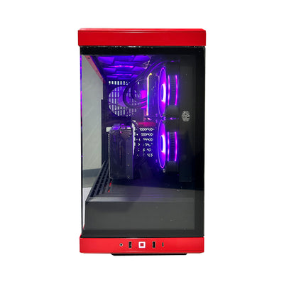 Optima Y40 V3 Desktop Gaming PC (Black/Red) | Intel Core i7 13700F | 32GB RAM | 500GB SSD | 1TB HDD | RTX 4070 Ti | Windows 11 Home