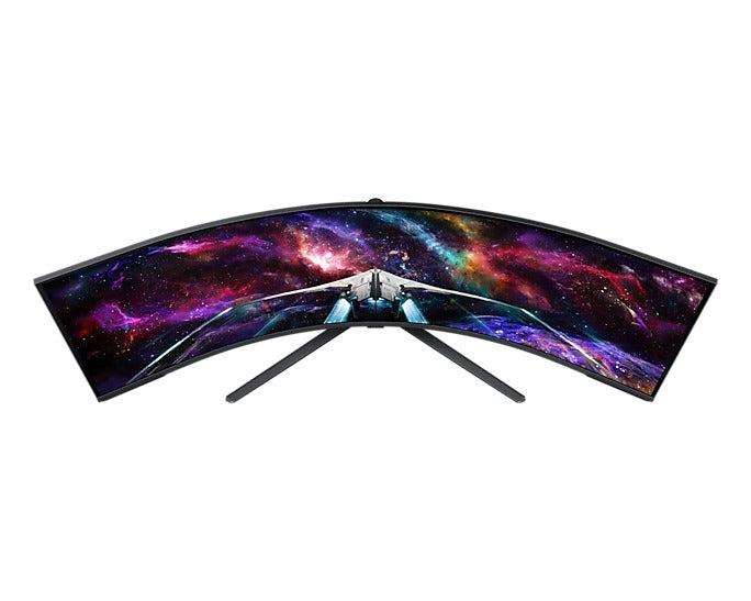Samsung Odyssey Neo G9 (G95NC) LS57CG952NEXXP 57" 240Hz 1ms GTG 7680x2160 Dual UHD Quantum Mini-LED HDR 1000 Swivel, Tilt, Height-Adjust Curved Gaming Monitor + Samsung HW-B550 Soundbar (Black) Bundle