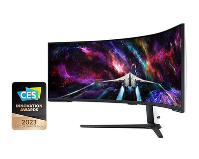 Samsung Odyssey Neo G9 (G95NC) LS57CG952NEXXP 57" 240Hz 1ms GTG 7680x2160 Dual UHD Quantum Mini-LED HDR 1000 Swivel, Tilt, Height-Adjust Curved Gaming Monitor + Samsung HW-B550 Soundbar (Black) Bundle