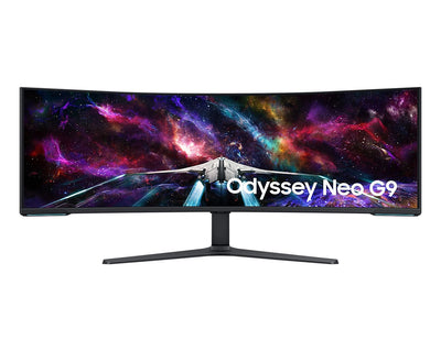 Samsung Odyssey Neo G9 (G95NC) LS57CG952NEXXP 57" 240Hz 1ms GTG 7680x2160 Dual UHD Quantum Mini-LED HDR 1000 Swivel, Tilt, Height-Adjust Curved Gaming Monitor + Samsung HW-B550 Soundbar (Black) Bundle