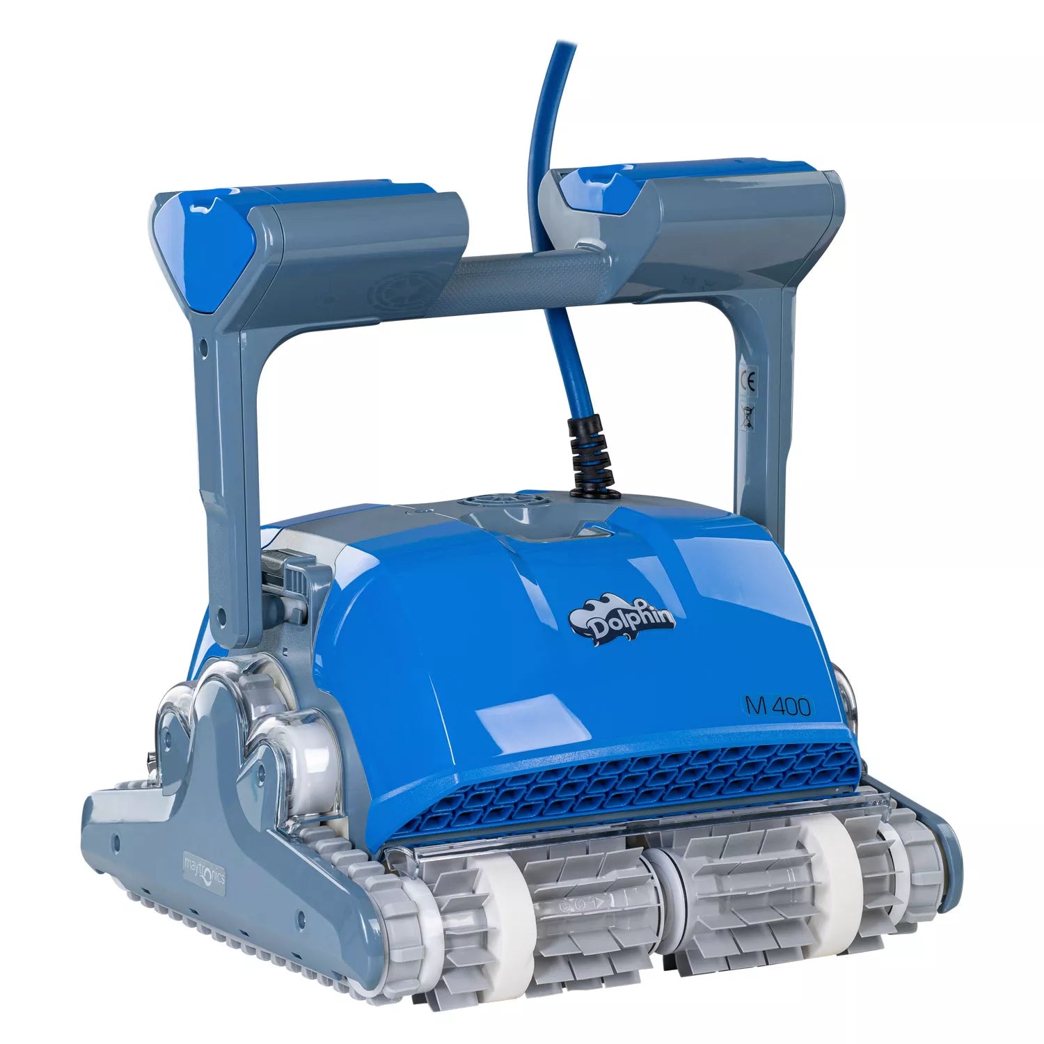 Dolphin M400 Robotic Pool Cleaner with Weekly Timer – Up to 12x4 m – App Control, Floor Wall Waterline, Combi Brushes