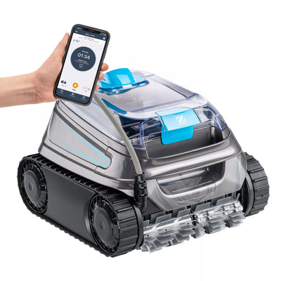 Zodiac CNX 50 iQ Robotic Pool Cleaner with App Control, Cyclonic Technology for Floor & Walls up to 12x6 m