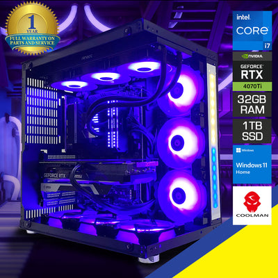 Optima Robin 2 Desktop Gaming PC | Intel Core i7 13700KF | 32GB RAM | 1TB SSD | RTX 4070 Ti | Windows 11 Home