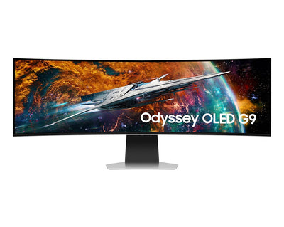 Samsung Odyssey OLED G9 (G95SC) LS49CG954SEXXP 49" Neo Quantum Processor Pro 0.03ms 240Hz GTG 5120x1440 Dual QHD Curved Smart Gaming Monitor + Samsung HW-B550 Soundbar (Black) Bundle