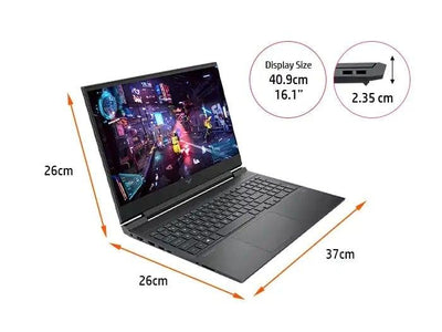 HP NOTEBOOK VICTUS 16-E0217AX 16.1" FHD ANTIGLARE IPS LAPTOP (MICA SILVER) | 16.1" FHD | RYZEN 7 5800H | 16GB DDR4 | 512GB SSD | RTX 3050 | WIN11 + MS OFFICE HOME & STUDENT HP PRELUDE TOPLOAD BAG