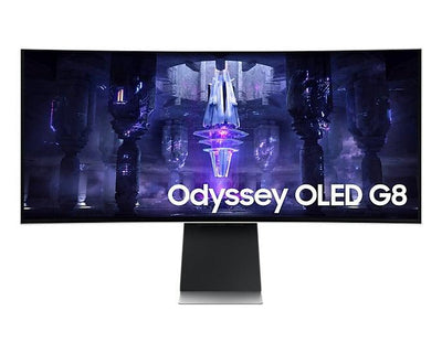Samsung Odyssey OLED G8 LS34BG850SEXXP 34-INCH 0.1MS 175HZ Ultra WQHD Smart Curved Gaming Monitor (Silver)