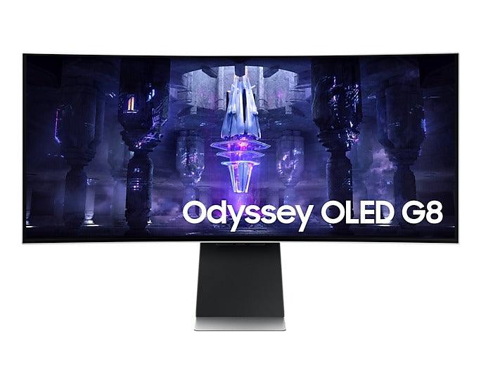 Samsung Odyssey OLED G8 LS34BG850SEXXP 34-INCH 0.1MS 175HZ Ultra WQHD Smart Curved Gaming Monitor (Silver)