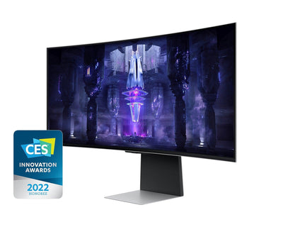 Samsung Odyssey OLED G8 LS34BG850SEXXP 34-INCH 0.1MS 175HZ Ultra WQHD Smart Curved Gaming Monitor (Silver)