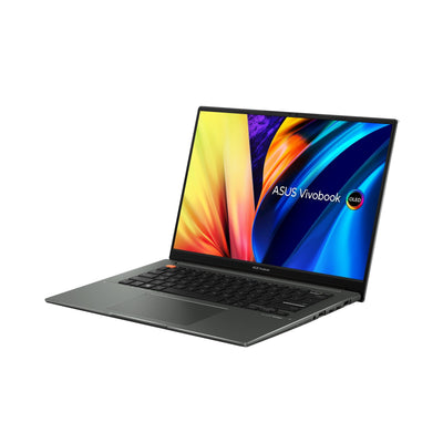 Asus Vivobook S 14X OLED S5402ZA-M9050WS Laptop (Midnight Black) | 14.5" (2880 x 1800) | i7 12700H | 16GB RAM DDR4 | 512 GB SSD | Intel Iris Xe Graphics | Windows 11 Home | MS Office Home & Student 2021 | Asus BP1504 Casual Backpack
