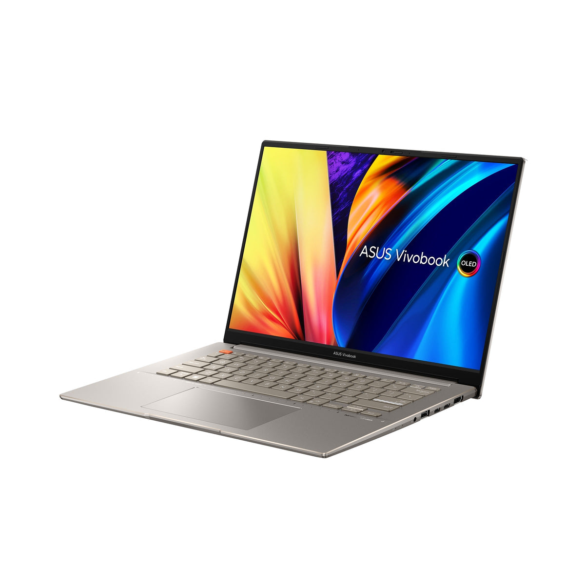 Asus Vivobook S 14X OLED S5402ZA-M9189WS Laptop (Sand Grey) | 14.5" (2880 x 1800) | i5 12500H | 16GB RAM DDR4 | 512 GB SSD | Intel Iris Xe Graphics | Windows 11 Home | MS Office Home & Student 2021 | Asus BP1504 Casual Backpack