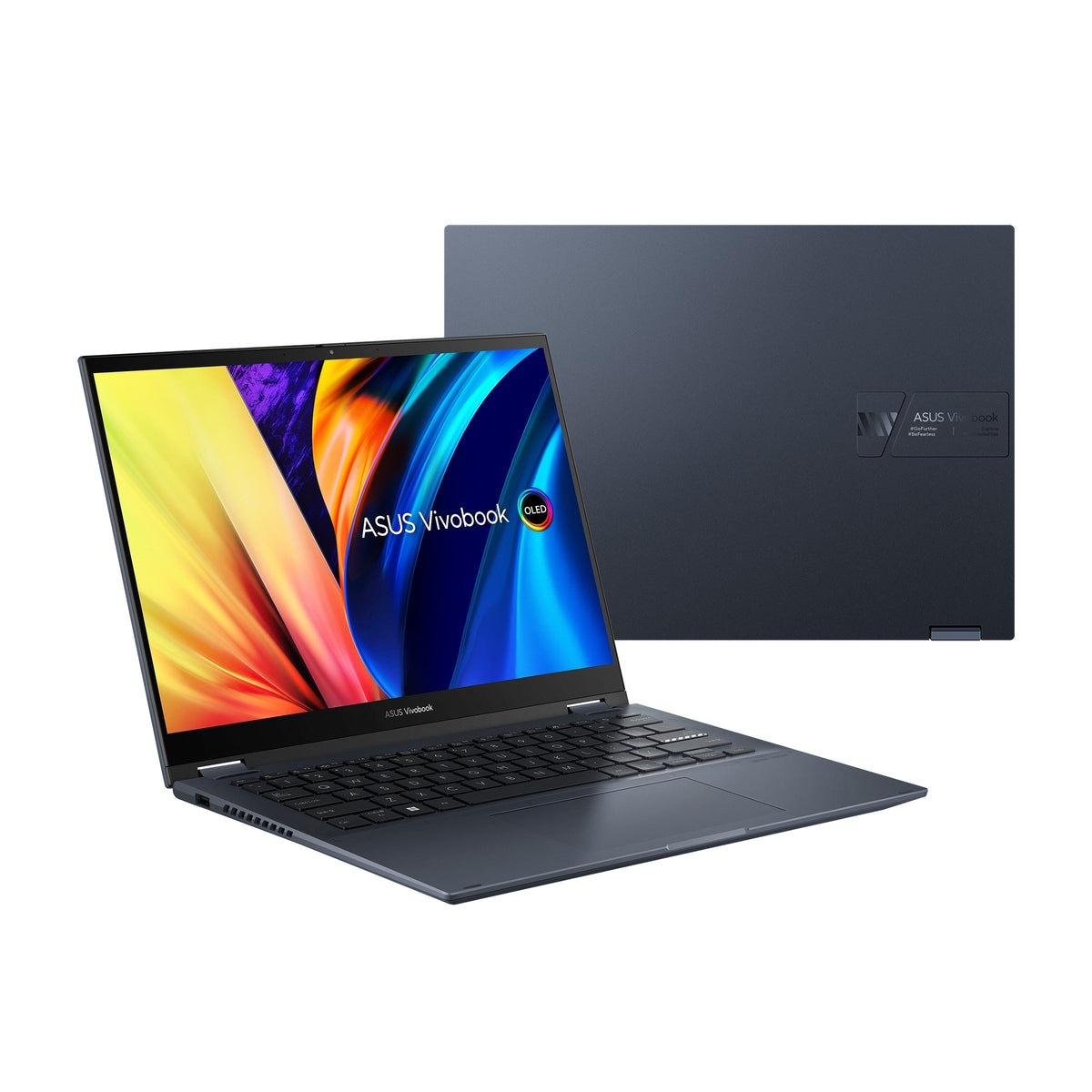 Asus Vivobook S 14 Flip TP3402ZA-LZ353WS Laptop (Quiet Blue) | 14" (1920x1200) | i7-12700H | 16GB RAM | 1TB SSD | Intel Iris Xe Graphics | Windows 11 Home | MS Office Home & Student 2021 | Asus BP1504 Casual Backpack
