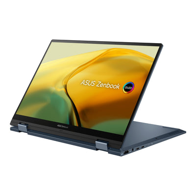 Asus Zenbook 14 Flip OLED UP3404VA-KN133WS Laptop (Ponder Blue) | 14" 2.8K OLED | 165HZ | I7-1360P | 512GB SSD | 16GB RAM | IRIS XE | Windows 11 Home | MS Office Home & Student 2021 | Asus Sleeve | Stylus Pen