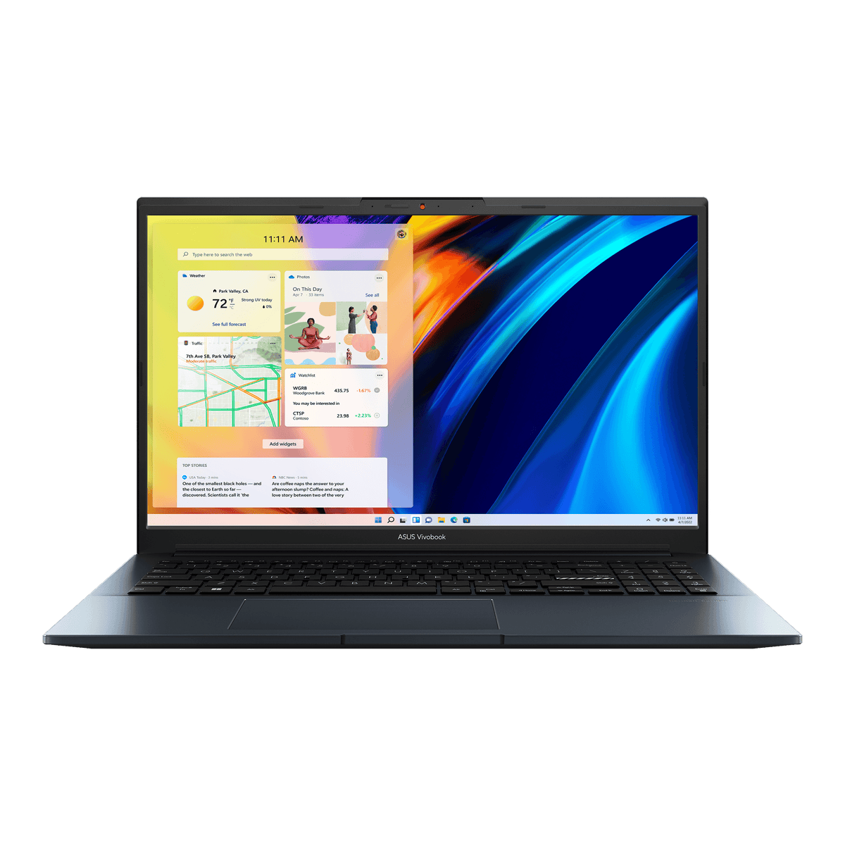 ASUS Vivobook Pro 15 OLED M6500QC-MA060WS Laptop (Quiet Blue) | 15.6" 2.8K | Ryzen™ 5 5600H | 16GB DDR4 | 512 GB SSD |  RTX™ 3050 | Windows 11 Home | MS Office Home & Student 2021 | Asus BP1504 Casual Backpack