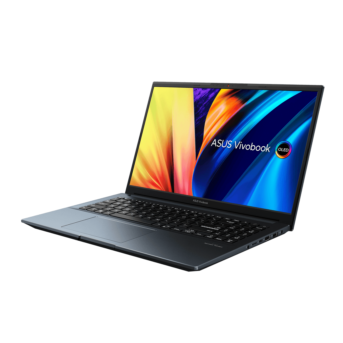 ASUS Vivobook Pro 15 OLED M6500QC-MA060WS Laptop (Quiet Blue) | 15.6" 2.8K | Ryzen™ 5 5600H | 16GB DDR4 | 512 GB SSD |  RTX™ 3050 | Windows 11 Home | MS Office Home & Student 2021 | Asus BP1504 Casual Backpack