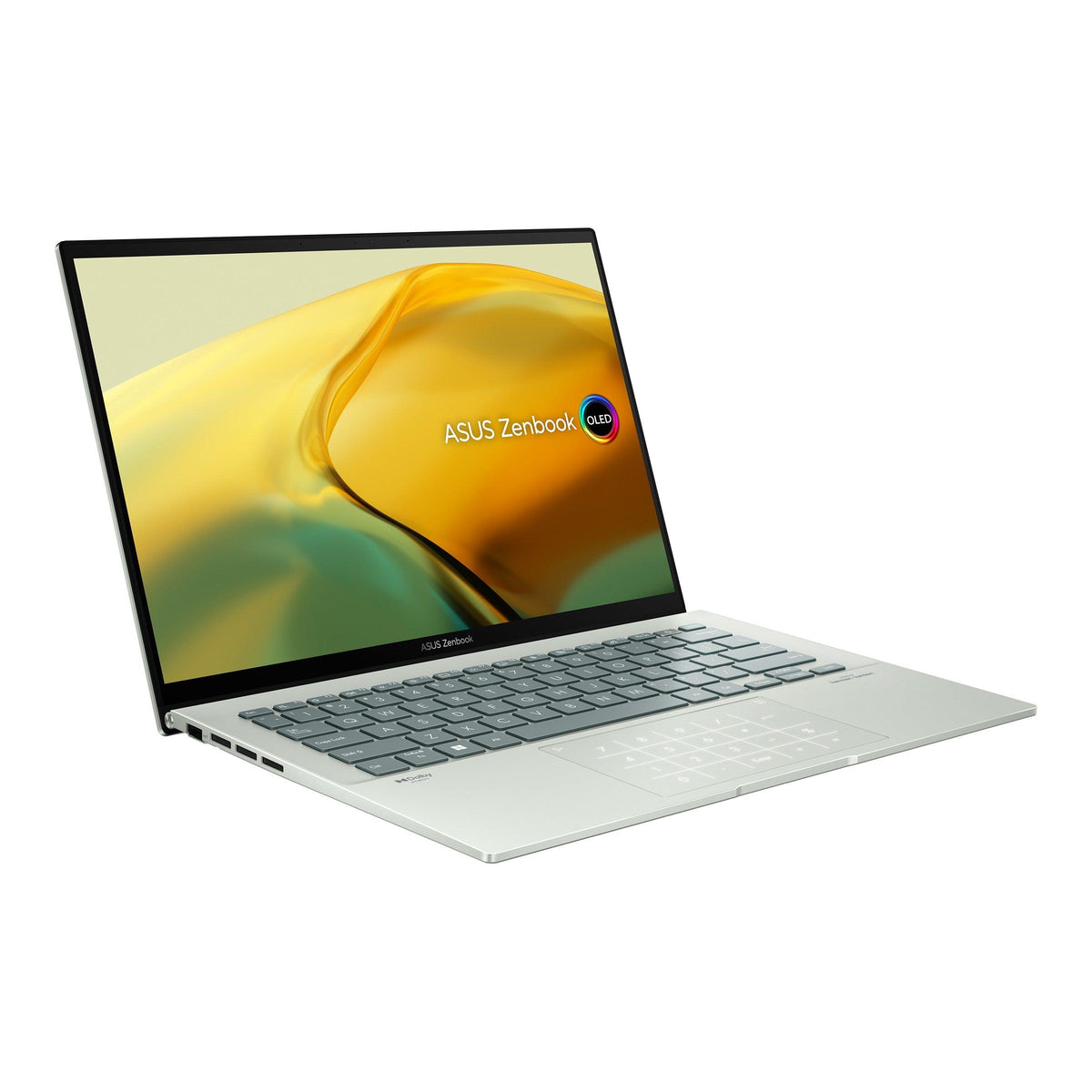 Asus Zenbook 14 OLED UX3402ZA-KM136WS Laptop (Aqua Celadon) | 14” 2.8K | i5-1240P | 16GB RAM | 512GB RAM | Intel Iris Xe Graphics | Windows 11 Home | MS Office H&S 2021 | Asus Sleeve