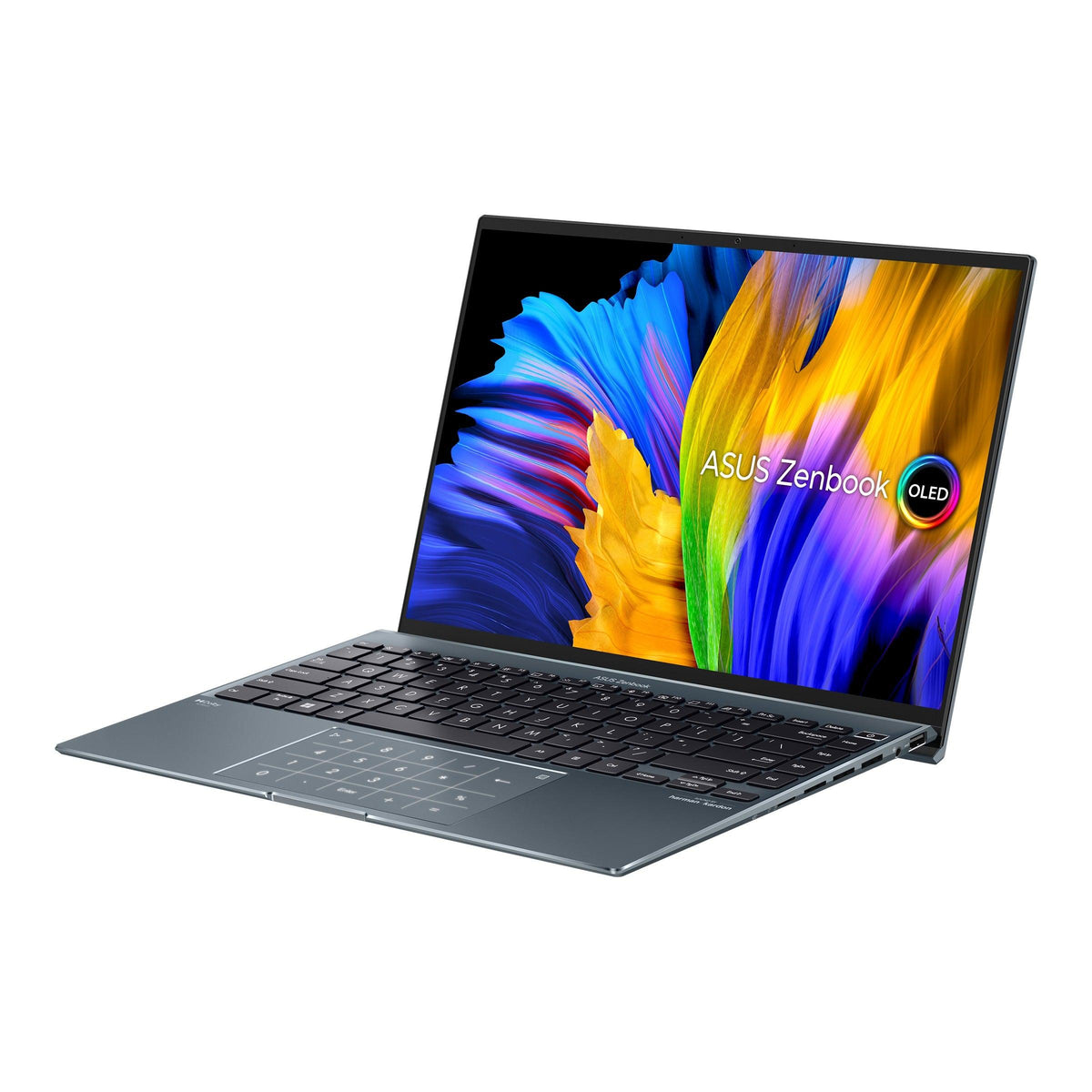 Asus Zenbook 14X OLED UX5401ZA-KN130WS Laptop (Pine Grey) | 14" 2.8K |  i5-12500H | 16GB RAM | 512GB SSD | Intel Iris Xᵉ Graphics | Windows 11 Home | MS Office Home & Student 2021 | Asus Sleeve
