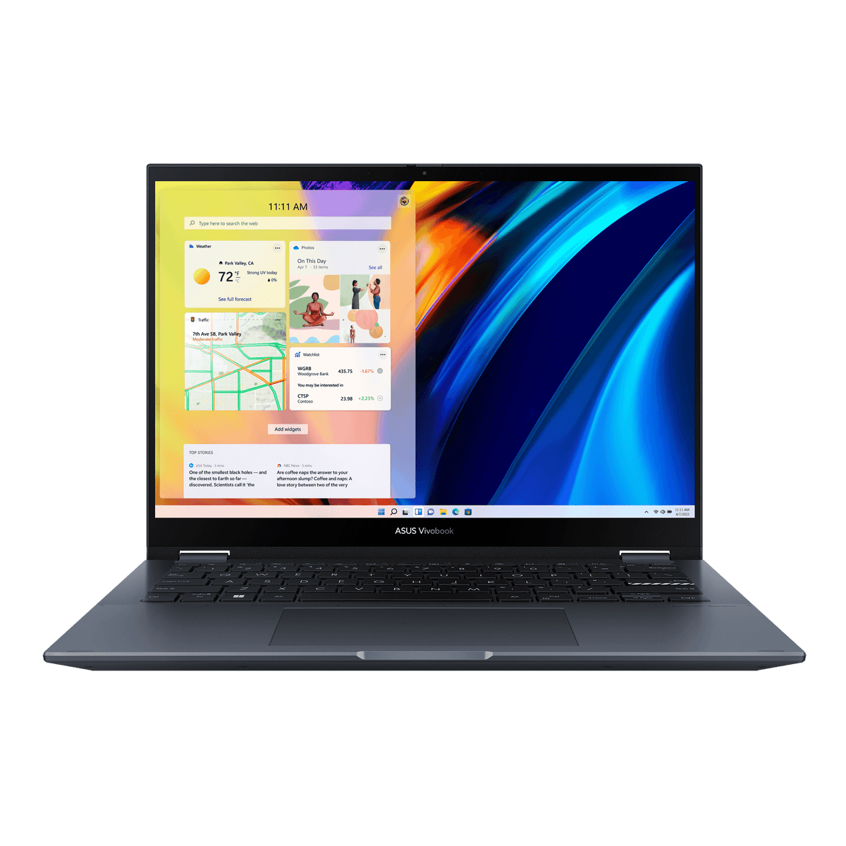 ASUS Vivobook S 14 FLIP OLED TN3402QA-KN090WS Laptop (Quiet Blue) | 14" 2.8K | Ryzen 7 5800H | 8GB DDR4 | 512 GB SSD | AMD Radeon Graphics | Windows 11 Home | MS Office H&S 2021 | Palmrest | ASUS Sleeve | Stylus Pen