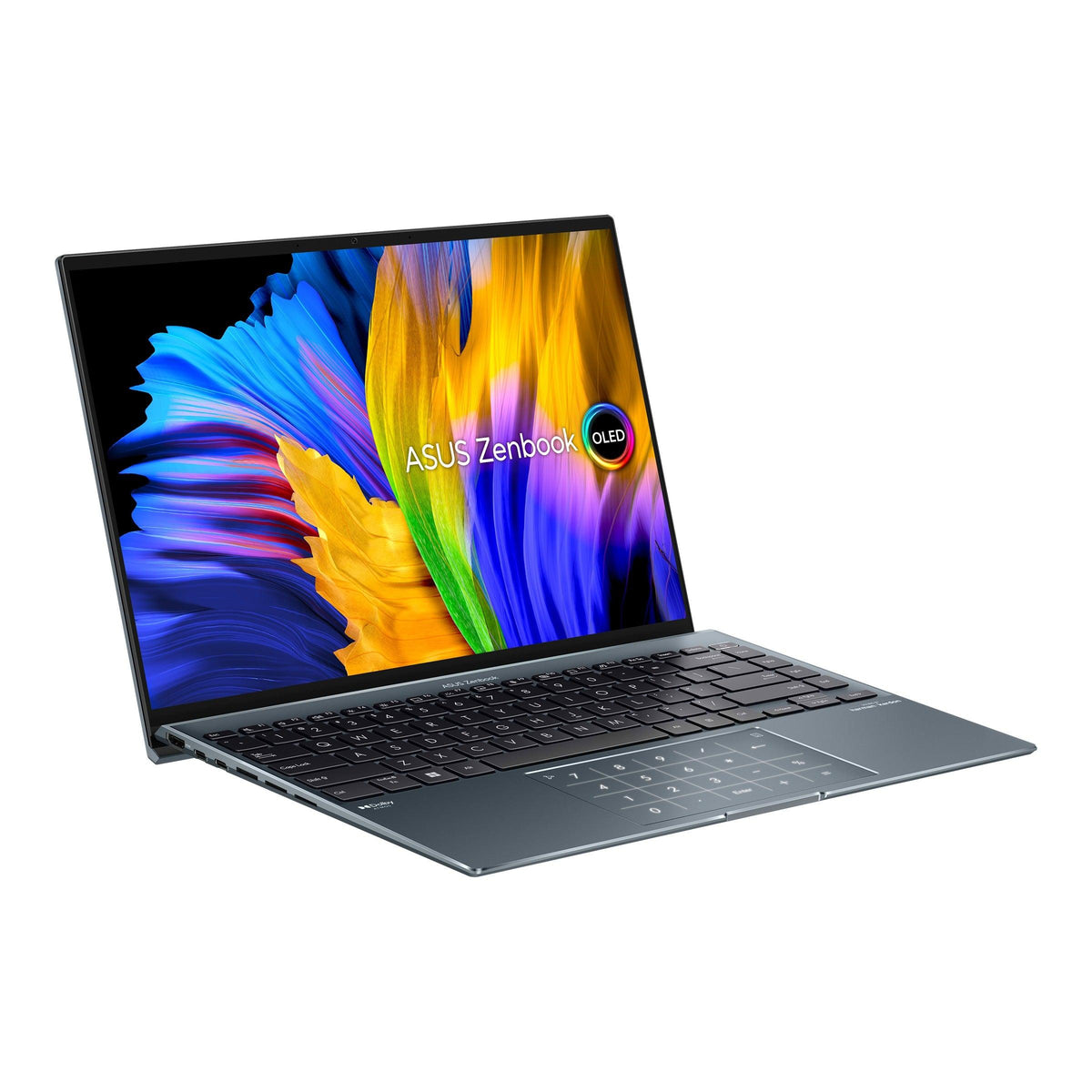 ASUS Zenbook 14X Oled UX5401ZA-KN092WS  Convertible Laptop (Pine Grey) | 14" 2.8k Oled |  i7-12700H | 16GB LPDDR5 | 1TB SSD | Iris Xᵉ Graphics | Windows 11 Home | MS Office Home & Student 2021 | ASUS BP1504 Casual Backpack