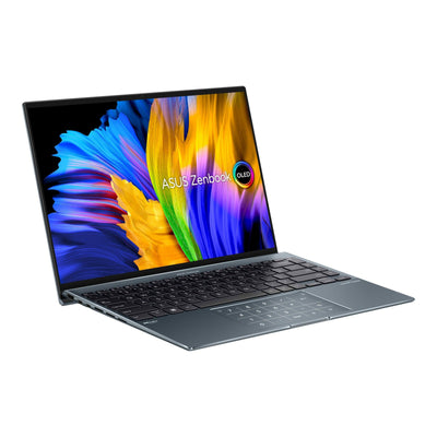ASUS Zenbook 14X Oled UX5401ZA-KN092WS  Convertible Laptop (Pine Grey) | 14" 2.8k Oled |  i7-12700H | 16GB LPDDR5 | 1TB SSD | Iris Xᵉ Graphics | Windows 11 Home | MS Office Home & Student 2021 | ASUS BP1504 Casual Backpack