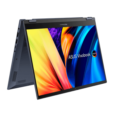 ASUS Vivobook S 14 FLIP OLED TN3402QA-KN090WS Laptop (Quiet Blue) | 14" 2.8K | Ryzen 7 5800H | 8GB DDR4 | 512 GB SSD | AMD Radeon Graphics | Windows 11 Home | MS Office H&S 2021 | Palmrest | ASUS Sleeve | Stylus Pen