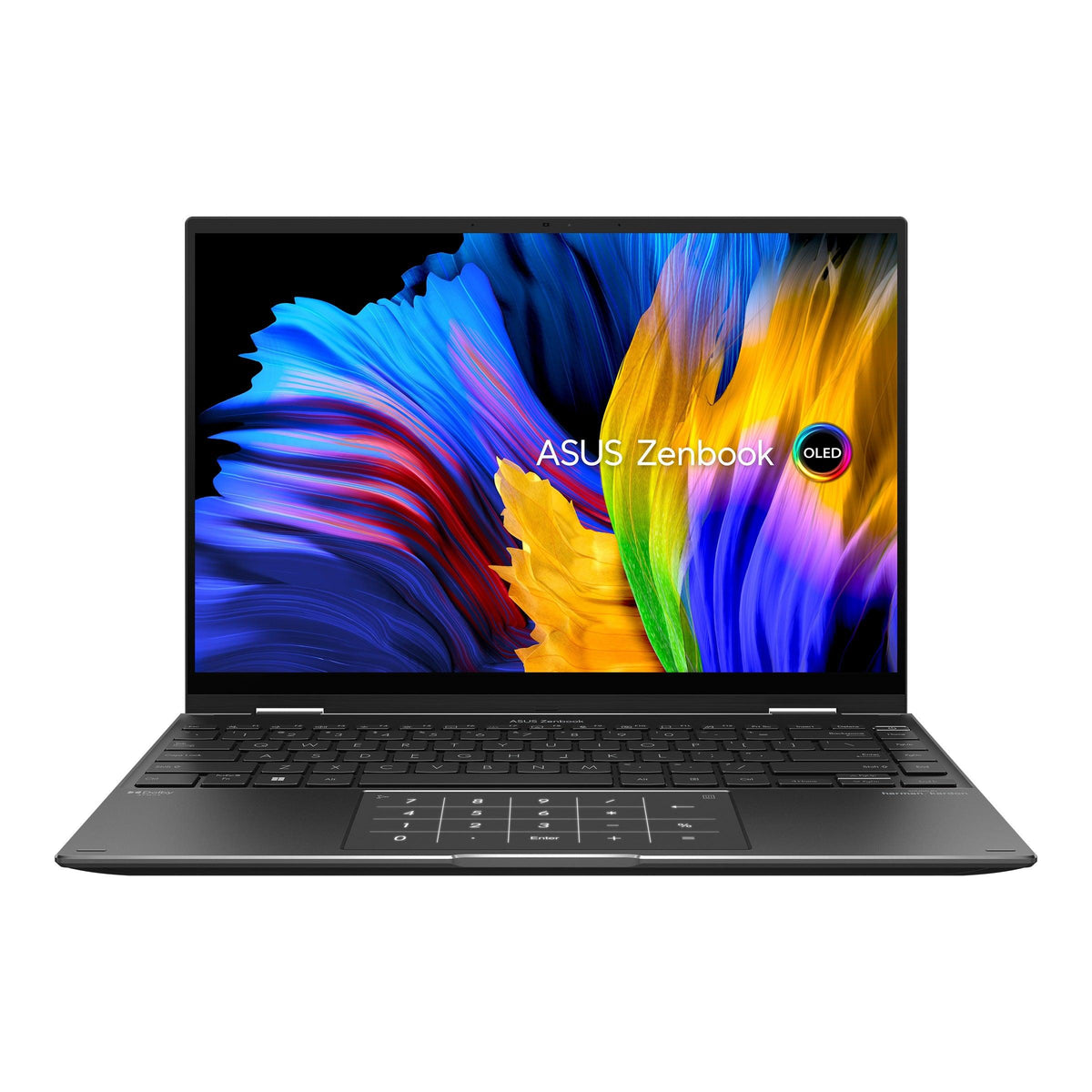 Asus Zenbook 14 Flip OLED UN5401RA-KU095WS Laptop (Jade Black) | 14" 4K (3840 x 2400) OLED | Ryzen™ 9 6900HX | 16GB LPDDR5 RAM | 512GB SSD | AMD Radeon™ Graphics | Windows 11 Home | MS Office Home & Student 2021 | Asus Sleeve