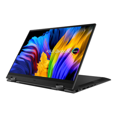 Asus Zenbook 14 Flip OLED UN5401RA-KU095WS Laptop (Jade Black) | 14" 4K (3840 x 2400) OLED | Ryzen™ 9 6900HX | 16GB LPDDR5 RAM | 512GB SSD | AMD Radeon™ Graphics | Windows 11 Home | MS Office Home & Student 2021 | Asus Sleeve