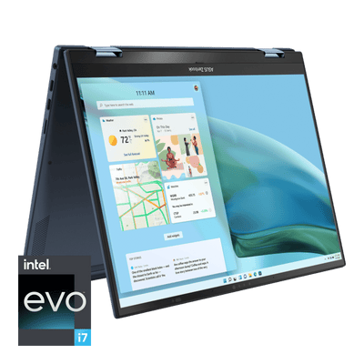 Asus Zenbook S 13 Flip Oled UP5302ZA-LX087WS Laptop (Ponder Blue) | 13.3" WQXGA | i7-1260P  | 16GB LPDDR5 | 1TB SSD | Intel® Iris Xe Graphics | Windows 11 Home | MS Office H&S 2021 | Asus Sleeve