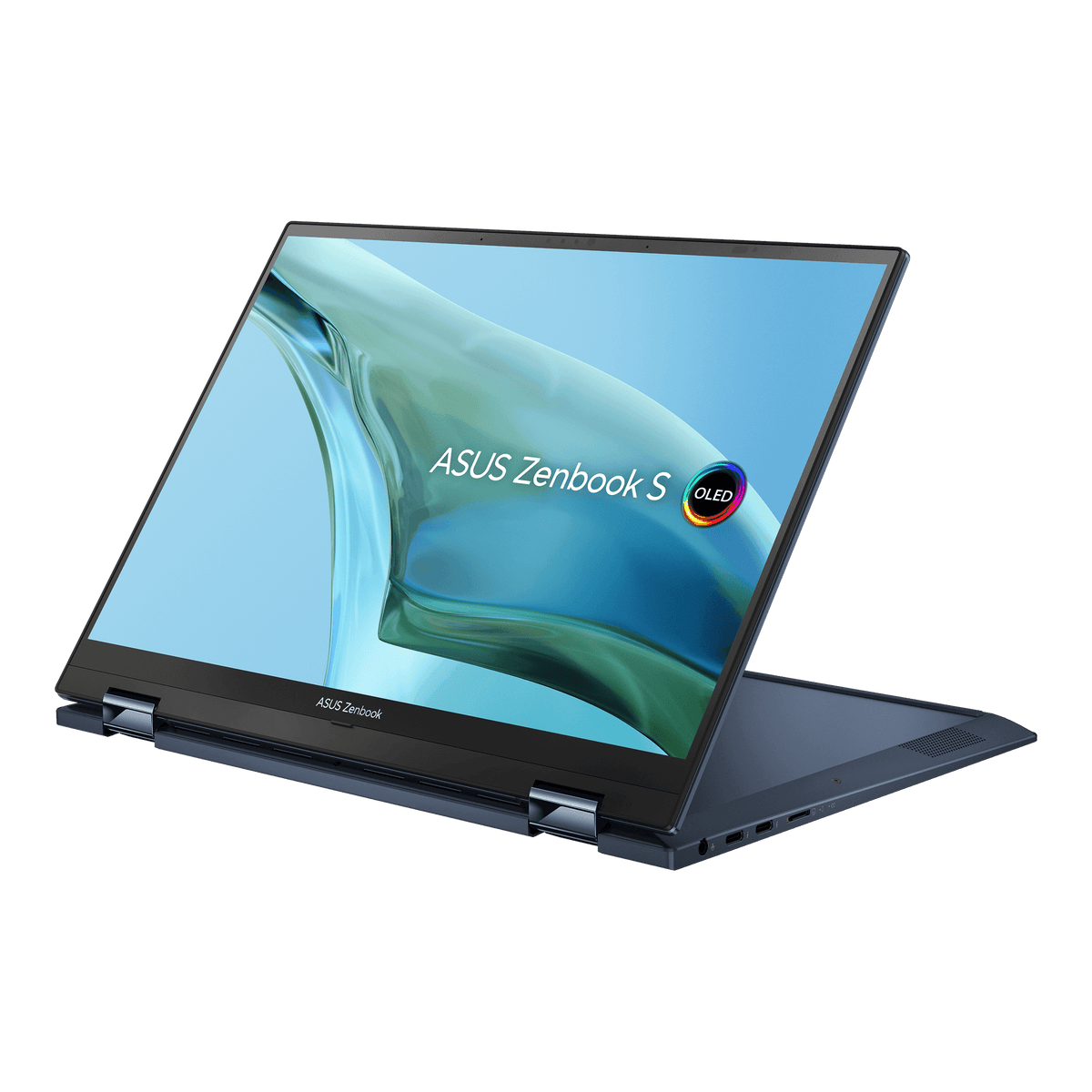 Asus Zenbook S 13 Flip Oled UP5302ZA-LX087WS Laptop (Ponder Blue) | 13.3" WQXGA | i7-1260P  | 16GB LPDDR5 | 1TB SSD | Intel® Iris Xe Graphics | Windows 11 Home | MS Office H&S 2021 | Asus Sleeve