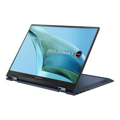 Asus Zenbook S 13 Flip Oled UP5302ZA-LX087WS Laptop (Ponder Blue) | 13.3" WQXGA | i7-1260P  | 16GB LPDDR5 | 1TB SSD | Intel® Iris Xe Graphics | Windows 11 Home | MS Office H&S 2021 | Asus Sleeve