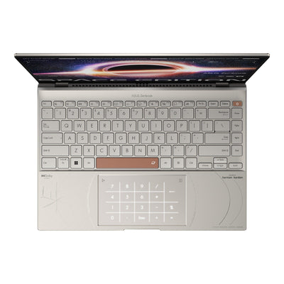 ASUS Zenbook 14X Space Edition UX5401ZAS-KN072WS Convertible Laptop (Zero-g Titanium) | 14”  2.8K Oled | i5-12500H | 16GB LPDDR5 | 512 GB SSD | Iris Xᵉ Graphics | Windows 11 Home | MS Office H&S 2021 | ASUS BP1504 Backpack