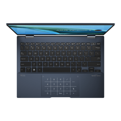 Asus Zenbook S 13 Flip Oled UP5302ZA-LX087WS Laptop (Ponder Blue) | 13.3" WQXGA | i7-1260P  | 16GB LPDDR5 | 1TB SSD | Intel® Iris Xe Graphics | Windows 11 Home | MS Office H&S 2021 | Asus Sleeve
