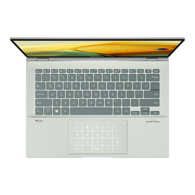 Asus Zenbook 14 OLED UX3402ZA-KM136WS Laptop (Aqua Celadon) | 14” 2.8K | i5-1240P | 16GB RAM | 512GB RAM | Intel Iris Xe Graphics | Windows 11 Home | MS Office H&S 2021 | Asus Sleeve