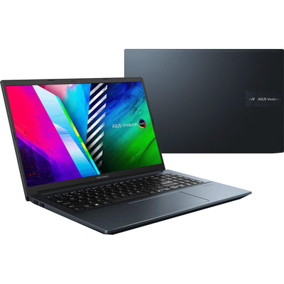 ASUS Vivobook Pro 15 OLED M3500QC-L1080TS Laptop (Quiet Blue) | 15.6" FHD | 16GB DDR4 | 512GB SSD | RTX™ 3050 | Windows 10 Home |  MS Office Home & Student 2021 | ASUS BP1504 Casual Backpack