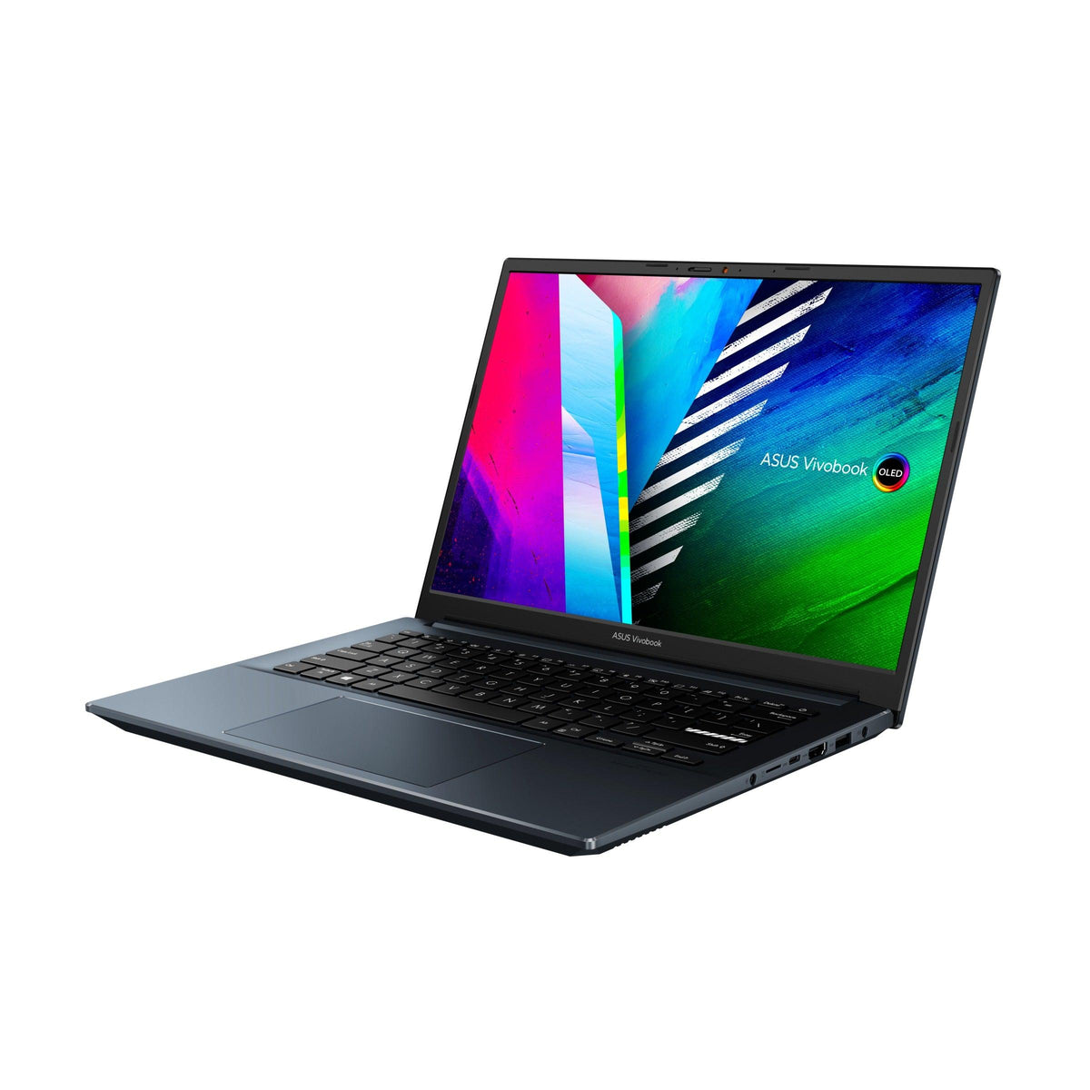 ASUS Vivobook Pro 14 OLED M3401QC-KM070WS Laptop (Quiet Blue) | 14" OLED |  RTX™ 3050 | Windows 11 Home | MS Office Home & Student 2021 | ASUS BP1504 Casual Backpack