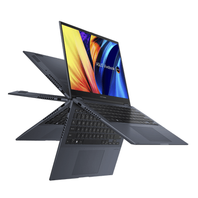ASUS Vivobook S 14 FLIP OLED TN3402QA-KN090WS Laptop (Quiet Blue) | 14" 2.8K | Ryzen 7 5800H | 8GB DDR4 | 512 GB SSD | AMD Radeon Graphics | Windows 11 Home | MS Office H&S 2021 | Palmrest | ASUS Sleeve | Stylus Pen