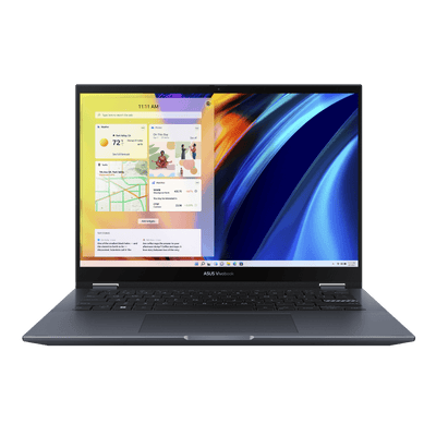 ASUS Vivobook S 14 FLIP OLED TN3402QA-KN090WS Laptop (Quiet Blue) | 14" 2.8K | Ryzen 7 5800H | 8GB DDR4 | 512 GB SSD | AMD Radeon Graphics | Windows 11 Home | MS Office H&S 2021 | Palmrest | ASUS Sleeve | Stylus Pen
