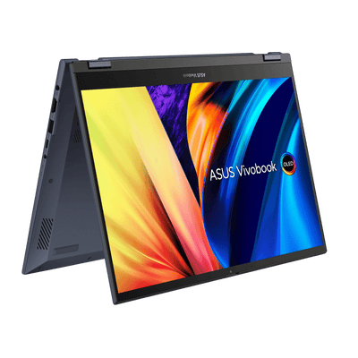 ASUS Vivobook S 14 FLIP OLED TN3402QA-KN090WS Laptop (Quiet Blue) | 14" 2.8K | Ryzen 7 5800H | 8GB DDR4 | 512 GB SSD | AMD Radeon Graphics | Windows 11 Home | MS Office H&S 2021 | Palmrest | ASUS Sleeve | Stylus Pen