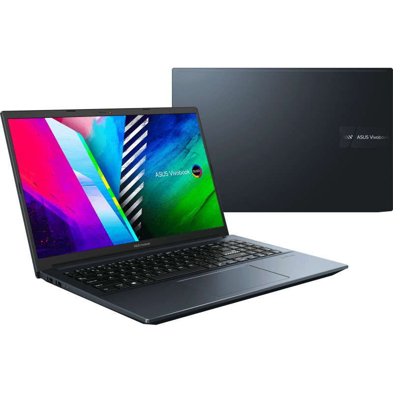 ASUS VIVOBOOK PRO 15 OLED M3500QC-L1080TS LAPTOP (QUIET BLUE) | 15.6" FHD | RYZEN 5 5600H | 16Gb DDR4 | 512GB SSD | RTX 3050 | WIN10 + MS OFFICE HOME & STUDENT 2019 + ASUS NEREUS BACKPACK (BLACK)