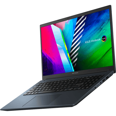 ASUS VIVOBOOK PRO 15 OLED M3500QC-L1080TS LAPTOP (QUIET BLUE) | 15.6" FHD | RYZEN 5 5600H | 16Gb DDR4 | 512GB SSD | RTX 3050 | WIN10 + MS OFFICE HOME & STUDENT 2019 + ASUS NEREUS BACKPACK (BLACK)