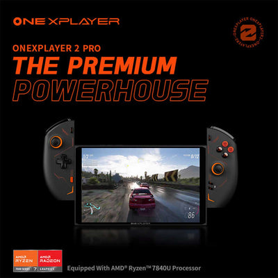 Onexplayer 2 Pro AMD Ryzen 7 7840U 8.4" IPS 2560x1600 32GB RAM LPDDR5X 7500MHz 2TB SSD Windows 11 Handheld PC Gaming Console + Onexplayer Protection Case